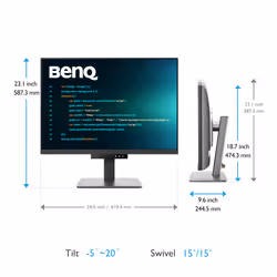 BenQ RD280U écran plat de PC 28.2" 4K Ultra HD Noir - Vue supplémentaire 5