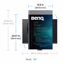 BenQ RD280UA écran plat de PC 28.2" 4K Ultra HD Noir - Vue supplémentaire 7