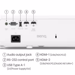 BenQ TK710 vidéo-projecteur Projecteur à focale standard 3200 ANSI lumens DLP UHD 4K (3840x2160) Compatibilité 3D Noir, Blanc - Vue supplémentaire 6