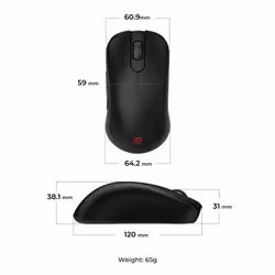 BenQ ZOWIE S2-DW souris Jouer Droitier RF sans fil 3200 DPI - Vue supplémentaire 7