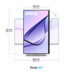 BenQ MA270U Écran IPS 27 Pouces 4K UHD 60 Hz Blanc USB-C 90W - Vue supplémentaire 4