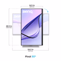 BenQ MA270S écran plat de PC 27" 5K Ultra HD LED Blanc - Vue supplémentaire 4