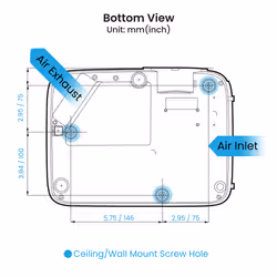 BenQ TH575i Projecteur à focale standard 3800 ANSI lumens DLP 1080p (1920x1080) Compatibilité 3D Blanc - Vue supplémentaire 5