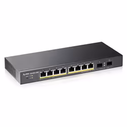 Zyxel GS1900-10HP Géré L2 Gigabit Ethernet (10/100/1000) Connexion Ethernet, supportant l'alimentation via ce port (PoE) 1U Noir - Vue supplémentaire 4