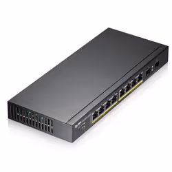Zyxel GS1900-10HP Géré L2 Gigabit Ethernet (10/100/1000) Connexion Ethernet, supportant l'alimentation via ce port (PoE) 1U Noir - Vue supplémentaire 5