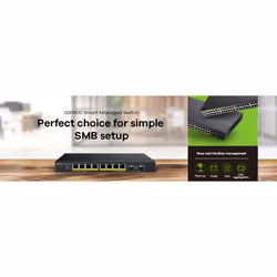 Zyxel GS1900-10HP Géré L2 Gigabit Ethernet (10/100/1000) Connexion Ethernet, supportant l'alimentation via ce port (PoE) 1U Noir - Vue supplémentaire 6