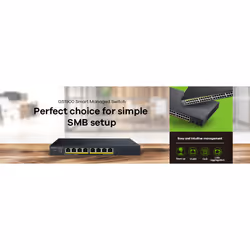 Zyxel GS1900-8HP Géré L2 Gigabit Ethernet (10/100/1000) Connexion Ethernet, supportant l'alimentation via ce port (PoE) Noir