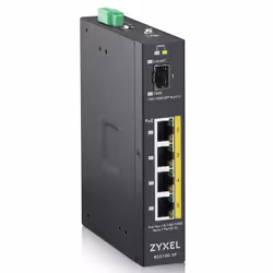 Zyxel RGS100-5P Non-géré L2 Gigabit Ethernet (10/100/1000) Connexion Ethernet, supportant l'alimentation via ce port (PoE) Noir