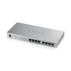 Zyxel GS1008HP Non-géré Gigabit Ethernet (10/100/1000) Connexion Ethernet, supportant l'alimentation via ce port (PoE) Argent