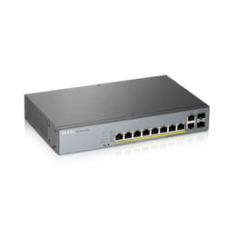 Zyxel GS1350-12HP Géré L2 Gigabit Ethernet (10/100/1000) Connexion Ethernet, supportant l'alimentation via ce port (PoE) Gris