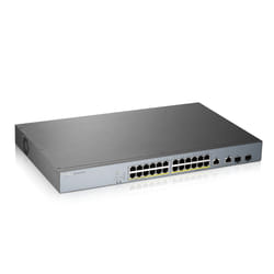 Zyxel GS1350-26HP Géré L2 Gigabit Ethernet (10/100/1000) Connexion Ethernet, supportant l'alimentation via ce port (PoE) Gris