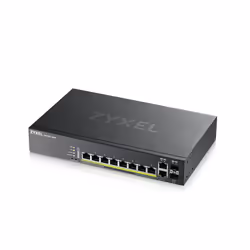 Zyxel GS2220-10HP-EU0101F commutateur réseau Géré L2 Gigabit Ethernet (10/100/1000) Connexion Ethernet, supportant l'alimentation via ce port (PoE) Noir - Vue supplémentaire 4
