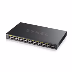 Zyxel GS2220-50HP-EU0101F commutateur réseau Géré L2 Gigabit Ethernet (10/100/1000) Connexion Ethernet, supportant l'alimentation via ce port (PoE) Noir - Vue supplémentaire 4