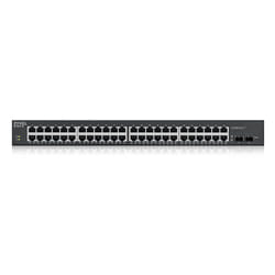 Zyxel GS1900-48HPv2 Géré L2 Gigabit Ethernet (10/100/1000) Connexion Ethernet, supportant l'alimentation via ce port (PoE) Noir