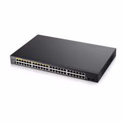 Zyxel GS1900-48HPv2 Géré L2 Gigabit Ethernet (10/100/1000) Connexion Ethernet, supportant l'alimentation via ce port (PoE) Noir