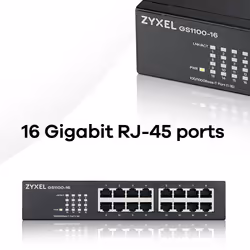 Zyxel GS1100-16 Non-géré Gigabit Ethernet (10/100/1000) - Vue supplémentaire 8