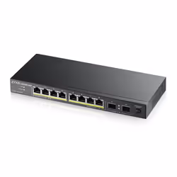 Zyxel GS1100-10HP v2, Non-géré, Gigabit Ethernet (10/100/1000), Connexion Ethernet, supportant l'alimentation via ce port (Po ...
