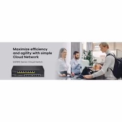 Zyxel GS1915-8EP Géré L2 Gigabit Ethernet (10/100/1000) Connexion Ethernet, supportant l'alimentation via ce port (PoE) Noir - Vue supplémentaire 5