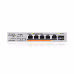 Zyxel XMG-105HP Non-géré 2.5G Ethernet (100/1000/2500) Connexion Ethernet, supportant l'alimentation via ce port (PoE) Argent