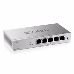 Zyxel GS1200-5HPV3 Géré L2 Gigabit Ethernet (10/100/1000) Connexion Ethernet, supportant l'alimentation via ce port (PoE) Bureau Gris - Vue supplémentaire 2