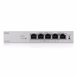 Zyxel GS1200-5HPV3 Géré L2 Gigabit Ethernet (10/100/1000) Connexion Ethernet, supportant l'alimentation via ce port (PoE) Bureau Gris - Vue supplémentaire 3