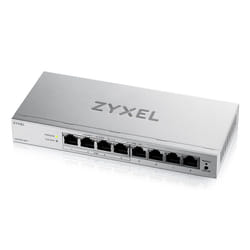 Zyxel GS1200-8HPV3 Géré L2 Gigabit Ethernet (10/100/1000) Connexion Ethernet, supportant l'alimentation via ce port (PoE) Bureau Gris