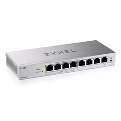Zyxel GS1200-8HPV3 Géré L2 Gigabit Ethernet (10/100/1000) Connexion Ethernet, supportant l'alimentation via ce port (PoE) Bureau Gris - Vue supplémentaire 2