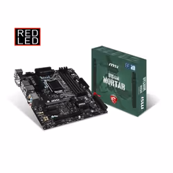 MSI B150M MORTAR, Intel, LGA 1151 (Emplacement H4), Intel® Celeron®, Intel® Pentium®, DDR4-SDRAM, 64 Go, DIMM