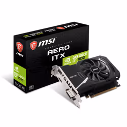 MSI AERO ITX V809-2824R, GeForce GT 1030, 2 Go, GDDR4, 64 bit, 3840 x 2160 pixels, PCI Express x16 3.0