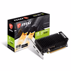 MSI GeForce GT 1030 2GHD4 LP OC, GeForce GT 1030, 2 Go, GDDR4, 64 bit, 2100 MHz, PCI Express x16 3.0