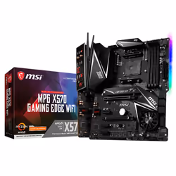 MSI MPG X570 Gaming Edge WIFI, AMD, Emplacement AM4, AMD Ryzen™ 3 de 2e génération, AMD Ryzen™ 3 de 3e génération, AMD Ryzen™ ...