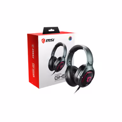 MSI Immerse GH50, Avec fil, Jouer, 20 - 20000 Hz, 300 g, Casque, Noir
