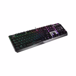 MSI Vigor GK50 Low Profile clavier USB QWERTY Anglais américain Noir, Métallique