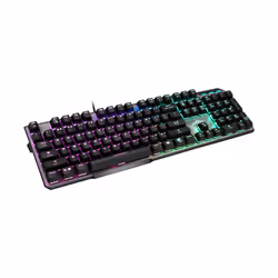MSI VIGOR GK50 ELITE BOX WHITE clavier USB QWERTZ Allemand Noir, Métallique