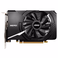 MSI AERO ITX GeForce GTX 1650 D6 OCV1, GeForce GTX 1650, 4 Go, GDDR6, 128 bit, 7680 x 4320 pixels, PCI Express x16 3.0