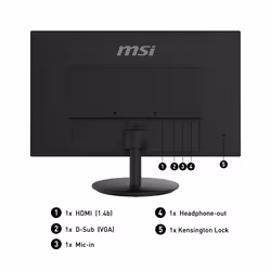 MSI Pro MP242 écran plat de PC 23.8" Full HD LCD Noir