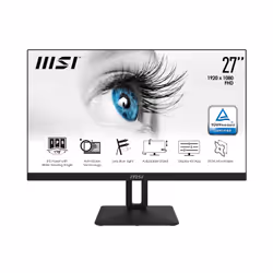 MSI Pro MP271P, 68,6 cm (27"), 1920 x 1080 pixels, Full HD, LED, 5 ms, Noir