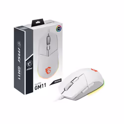 MSI CLUTCH GM11 WHITE souris Ambidextre USB Type-A Optique 5000 DPI - Vue supplémentaire 5