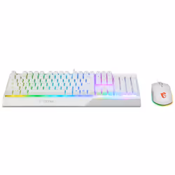 MSI VIGOR GK30 COMBO WHITE US clavier Souris incluse USB QWERTY Italien Blanc - Vue supplémentaire 4