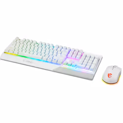MSI Vigor GK30 Combo White clavier Souris incluse USB QWERTY Italien Blanc