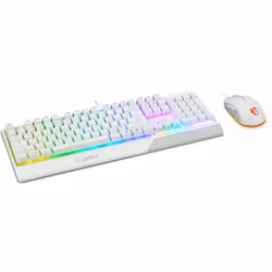 MSI Vigor GK30 Combo White clavier Souris incluse USB QWERTY Italien Blanc