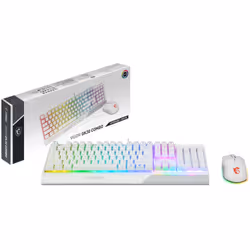 MSI Vigor GK30 Combo White clavier Souris incluse USB QWERTY Italien Blanc - Vue supplémentaire 5