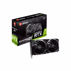 MSI VENTUS RTX 3070 2X 8G OC LHR, GeForce RTX 3070, 8 Go, GDDR6, 256 bit, 7680 x 4320 pixels, PCI Express 4.0