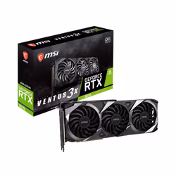 MSI VENTUS RTX 3070 3X 8G OC LHR, GeForce RTX 3070, 8 Go, GDDR6, 256 bit, 7680 x 4320 pixels, PCI Express 4.0