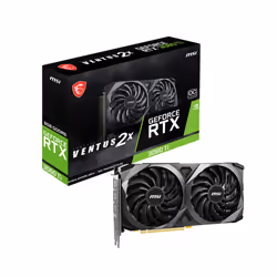 MSI VENTUS RTX 3060 TI 2X 8G OC V1 LHR, GeForce RTX 3060 Ti, 8 Go, GDDR6, 256 bit, 7680 x 4320 pixels, PCI Express 4.0