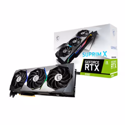 MSI SUPRIM RTX 3080 X 10G LHR, GeForce RTX 3080, 10 Go, GDDR6X, 320 bit, 7680 x 4320 pixels, PCI Express 4.0