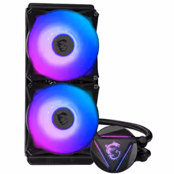 MSI MAG CORELIQUID 280R V2 système de refroidissement d'ordinateur Boitier PC Refroidisseur 14 cm Noir - Vue supplémentaire 4