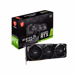MSI VENTUS GeForce RTX 3080 3X Plus 10G OC LHR, GeForce RTX 3080, 10 Go, GDDR6X, 320 bit, 7680 x 4320 pixels, PCI Express 4.0