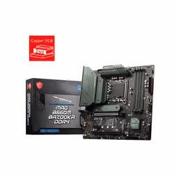 MSI MAG B660M BAZOOKA DDR4, Intel, LGA 1700, Intel® Core™ i9, DDR4-SDRAM, 128 Go, DIMM
