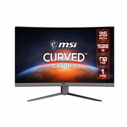 MSI G32CQ4 E2, 80 cm (31.5"), 2560 x 1440 pixels, Wide Quad HD, LCD, 1 ms, Noir